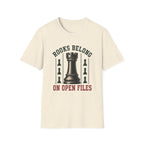 Rooks Belong On Open Files T-Shirt