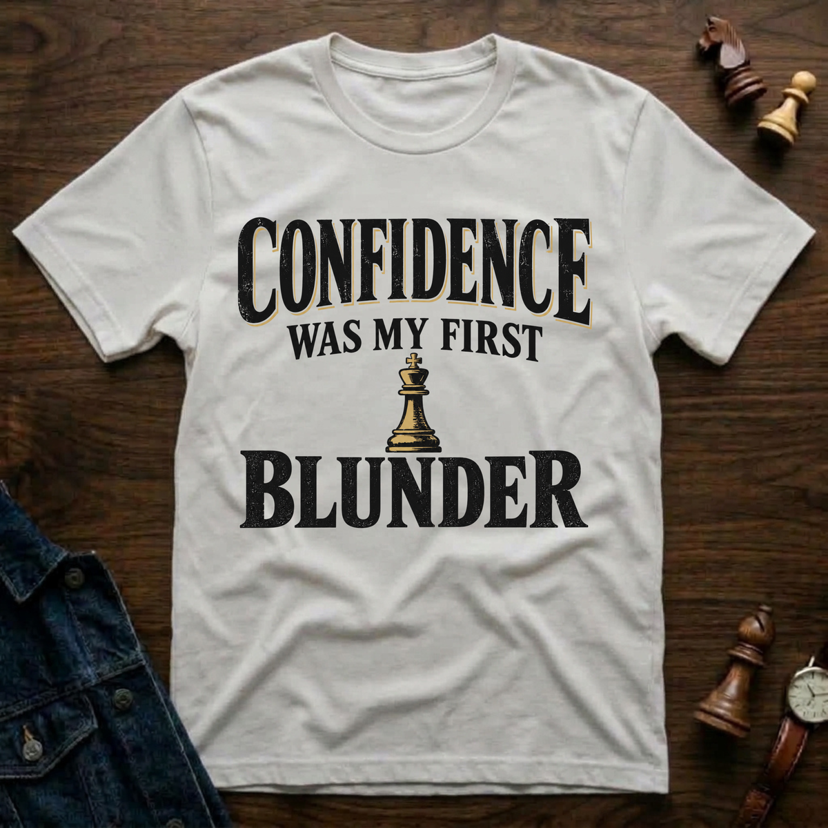 Confidence Was My First Blunder T-Shirt