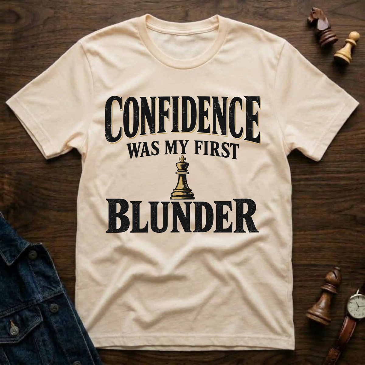 Confidence Was My First Blunder T-Shirt