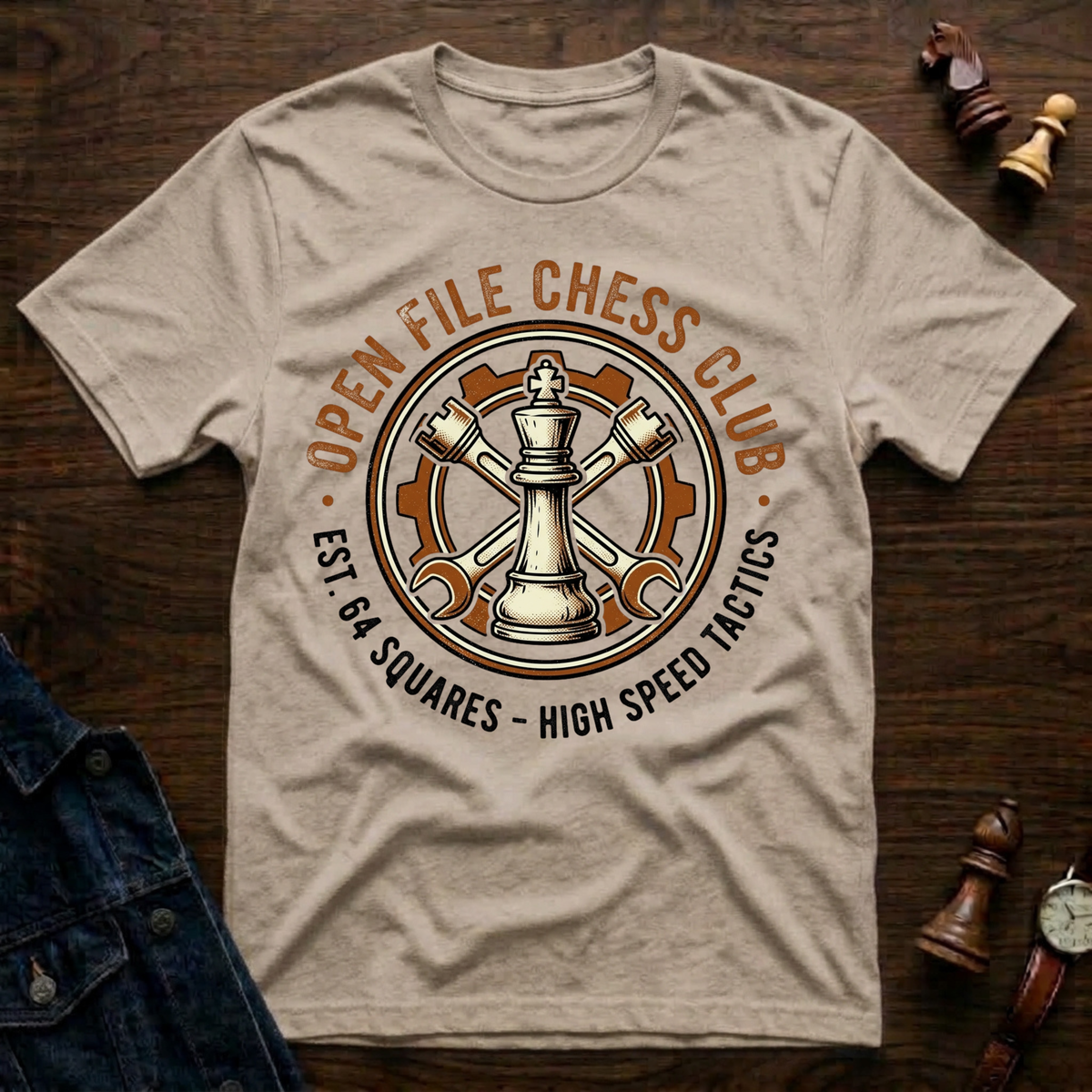 Open File Chess Club T-Shirt
