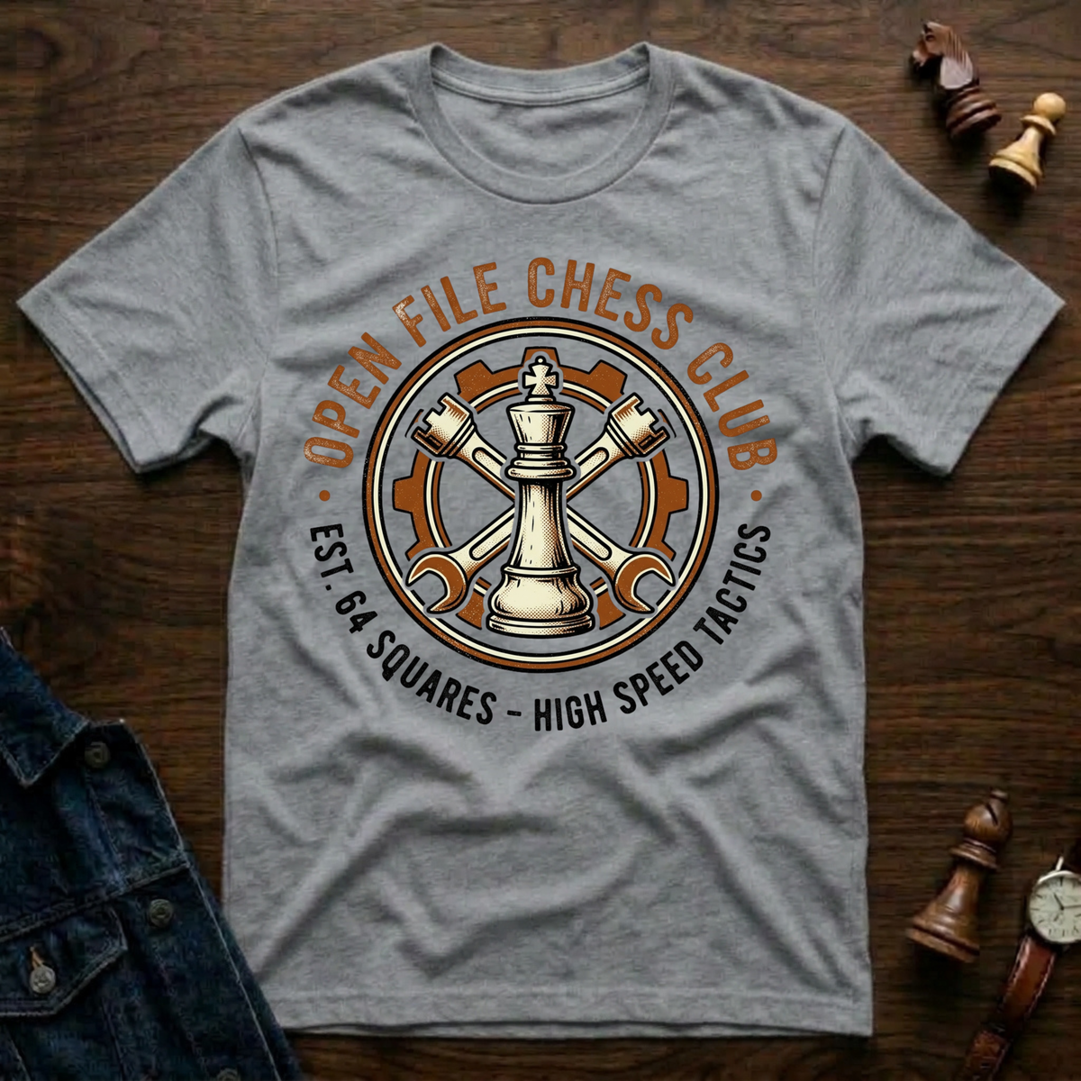 Open File Chess Club T-Shirt