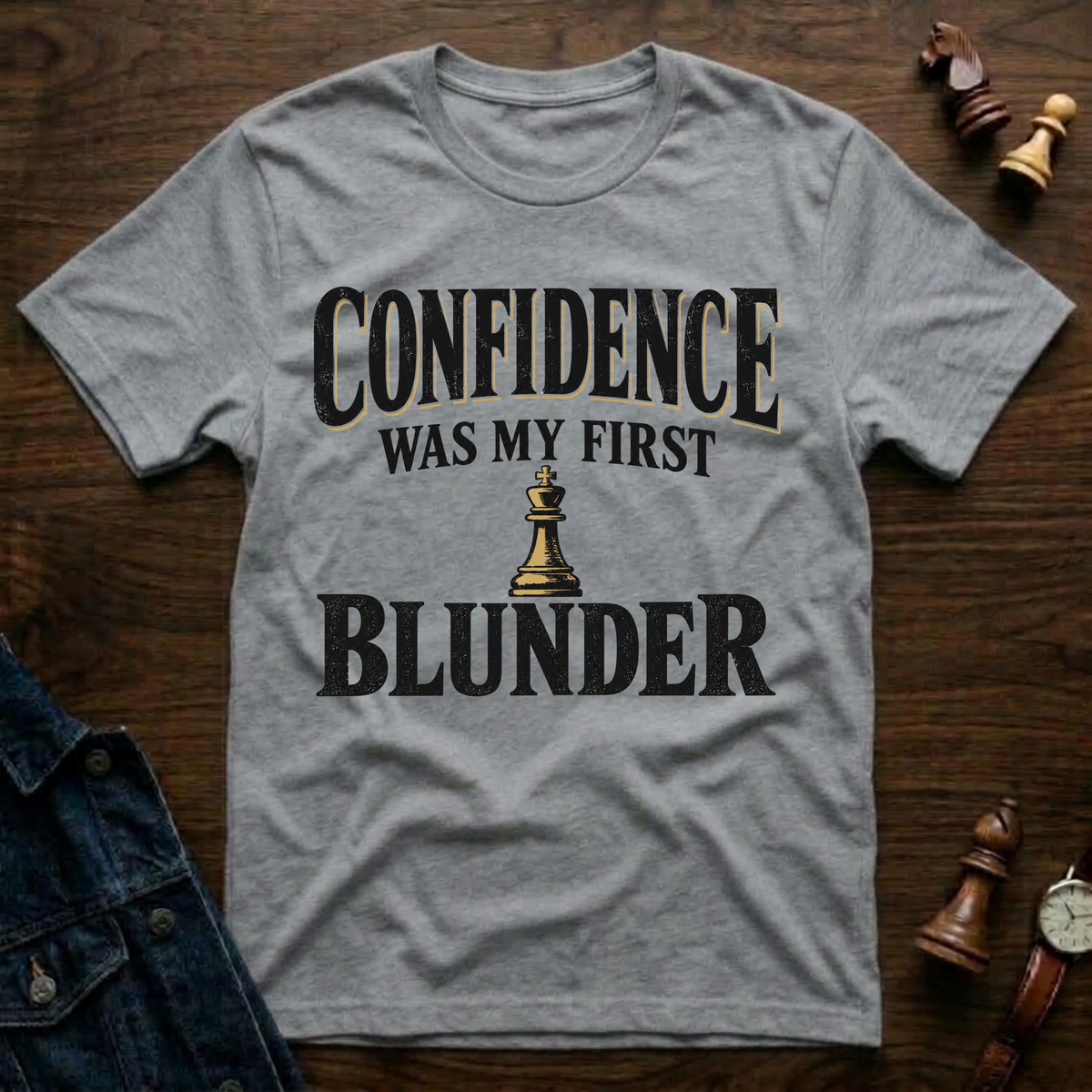 Confidence Was My First Blunder T-Shirt