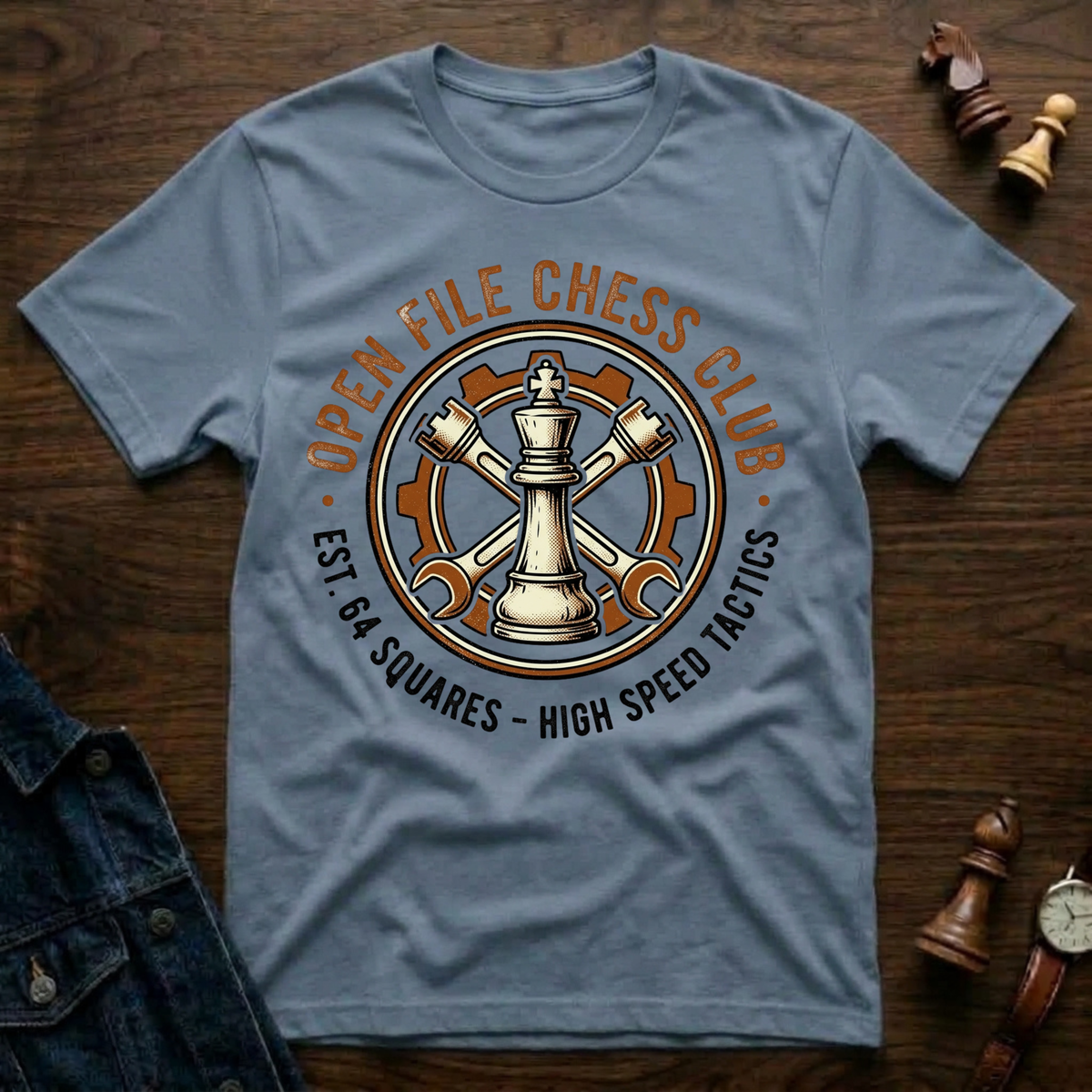 Open File Chess Club T-Shirt