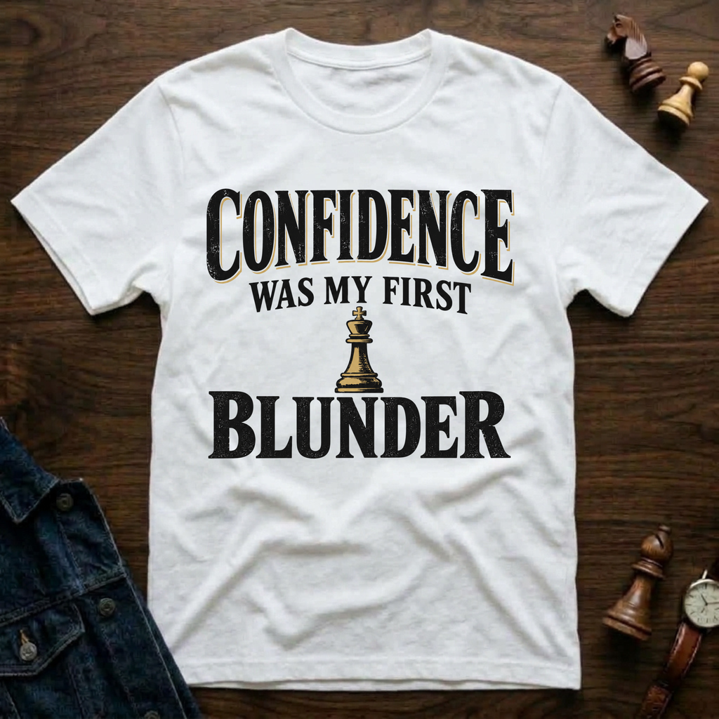 Confidence Was My First Blunder T-Shirt