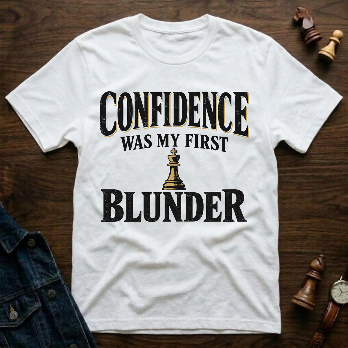 Confidence Was My First Blunder T-Shirt