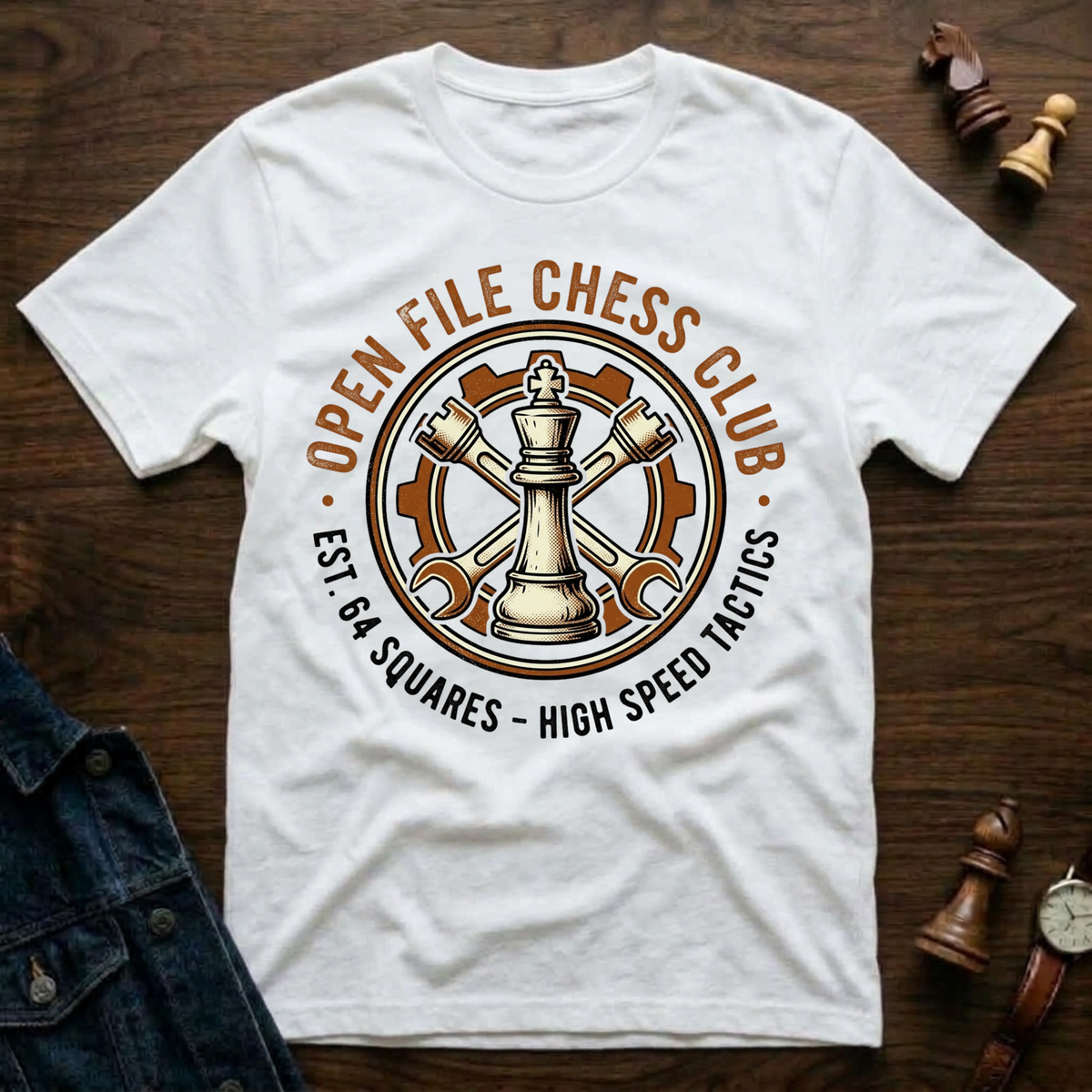Open File Chess Club T-Shirt